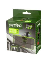 Держатель в автомобиль на стекло Perfeo PH-505 до 6" прищепка черный