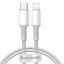 Кабель-зарядка Type-C на Lightning Baseus High Density Braided 20W 1м (CATLGD-02) белый