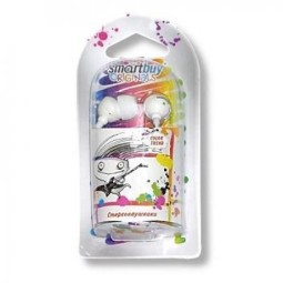Стереонаушники внутриканальные SmartBuy® COLOR TREND SBE-1200 1.2м белый