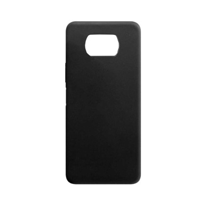 Накладка для Xiaomi Pocophone X3 Silicone cover без логотипа черная