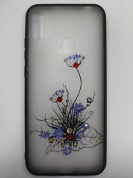 Накладка для Huawei Y6 (2019) пластик матовый рисунок со стразами