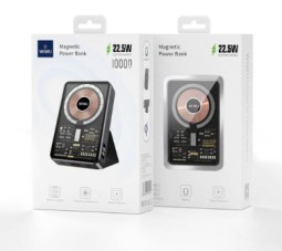 Внешний аккумулятор WiWU JC-21 Magnetic Power Bank 10000mAh 22.5W черный