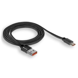 Usb Кабель-зарядка Type-C Walker C755 1м 3.1A черный