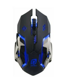 Мышь проводная Perfeo Galaxy USB/DPI 800-1200-1600/6 кнопок черно-синяя