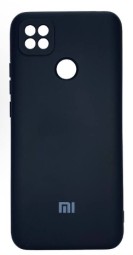 Накладка для Xiaomi Redmi 9C Silicone cover без логотипа черная