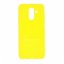 Накладка для Samsung Galaxy A6 Plus (2018) Silicone cover желтая