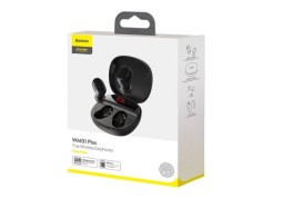 Мобильная Bluetooth-гарнитура Baseus Encok WM01 Plus BT5.0/40mAh (800mAh)/5ч (NGWM01P-01) черная