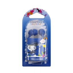 Стереонаушники внутриканальные Smartbuy Color Trend SBE-3400 1.2м синие