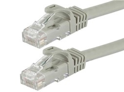 Патчкорд Atcom UTP кат.5е RJ-45 штекер↔RJ-45 штекер, 3м серый (AT4718)