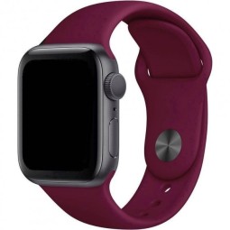 Сменный браслет силиконовая для Apple Watch 38mm малиновый