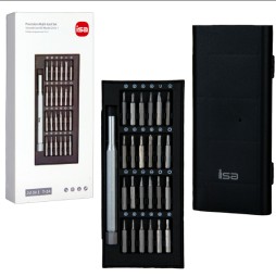 Отвертка с набором Isa Precision Multi-tool Set 24в1 T-24 черный