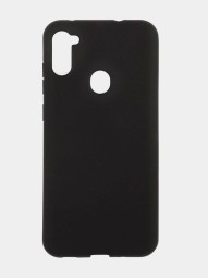 Чехол-накладка для Samsung Galaxy A11 силикон матовый чёрный