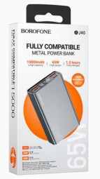 Powerbank Borofone BJ40 15000mAh 2USB/1C 22.5W/65W черный