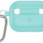 Силиконовый чехол для AirPods 3 c карабином бирюзовый