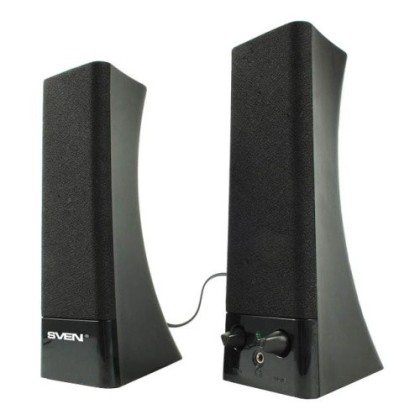 Акустическая система 2.0 Sven 235, мощность 4Вт, USB, чёрная